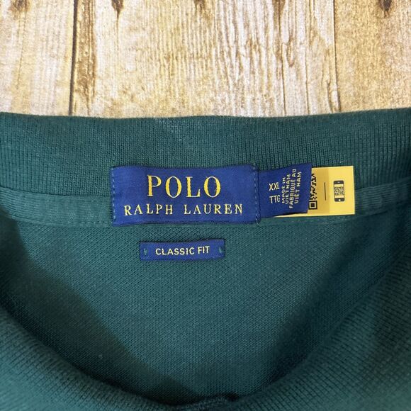 Polo Ralph Lauren Spellout Polo Shirt Colorblock XXL 2XL - Picture 8 of 12